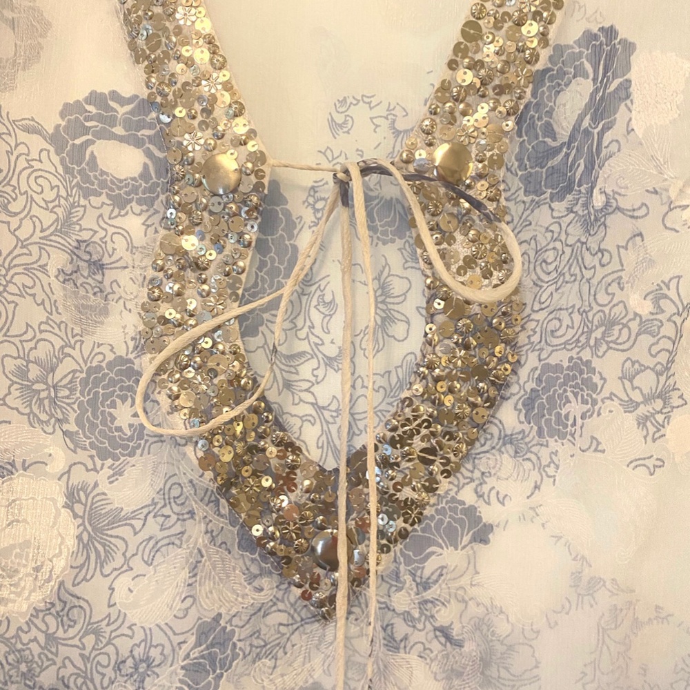 Sheer Tunic With Sequins And Embellishments Dress… - image 2